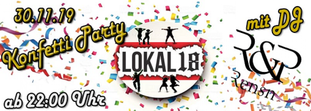 Konfetti Party im Salzhofkeller Naumburg 30.11.19